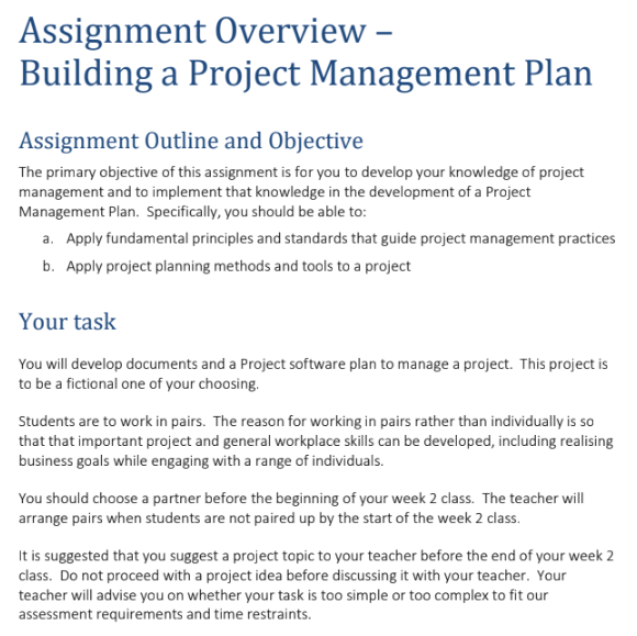 project management assignment help 2
