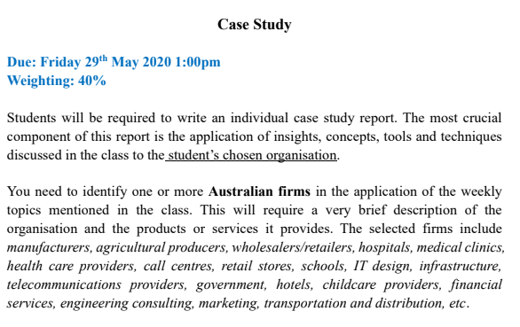Globalisation and value chain management case study sample