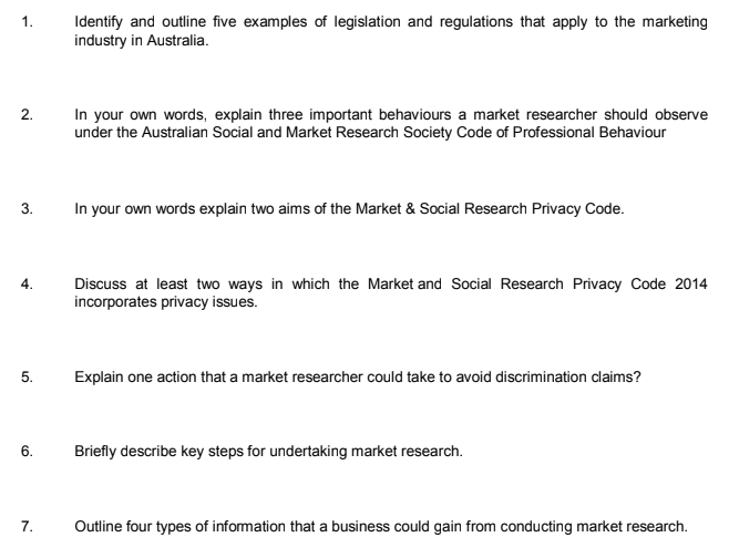 Research about the Market Research