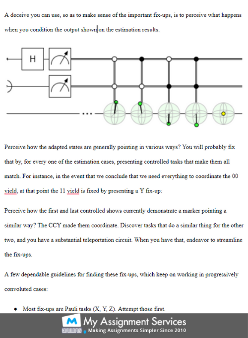 2nd sample of assignment question solved by our quantum computing experts