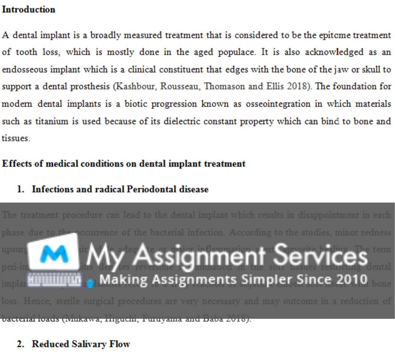 Pathological Nursing Assignment Services