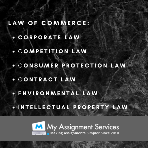 Law of Commerce Assignment Services