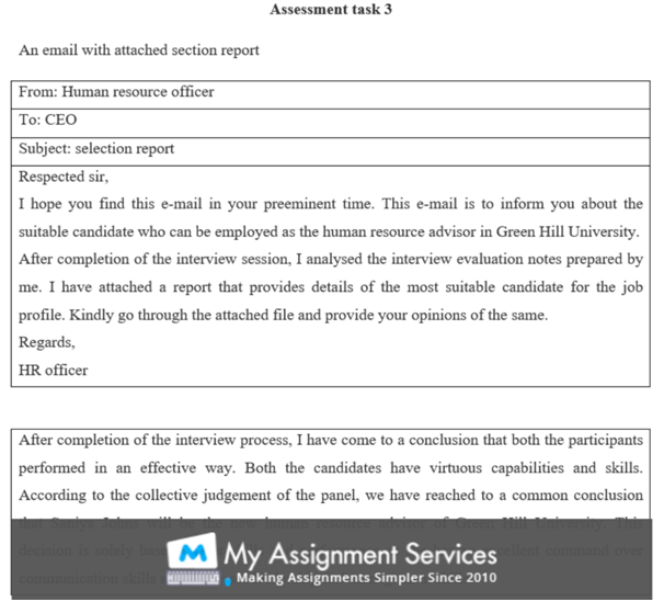 Business assignment sample 6