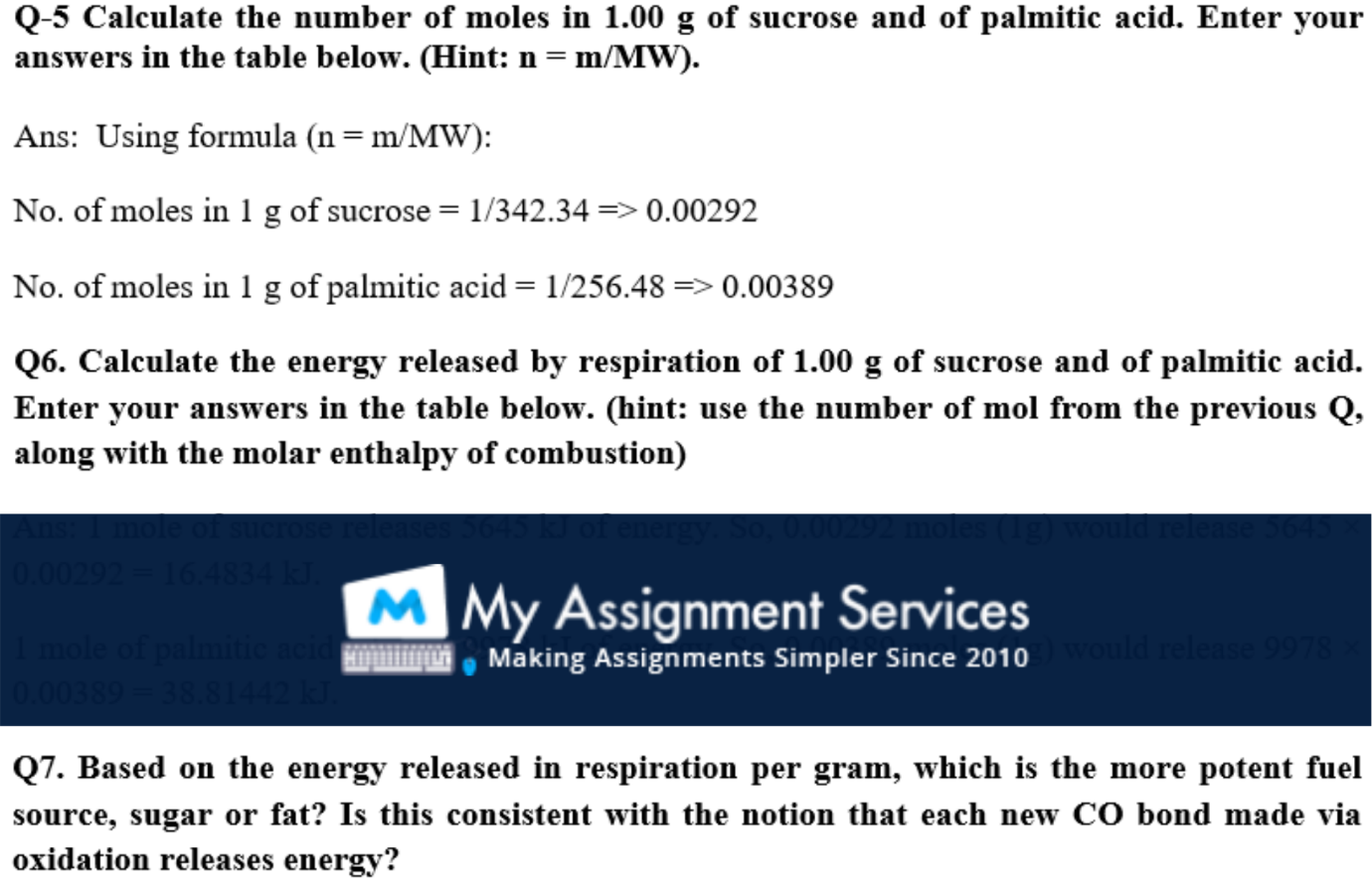 Chemistry Assignment Solution