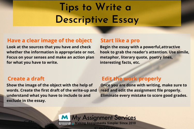 descriptive essay writing tips