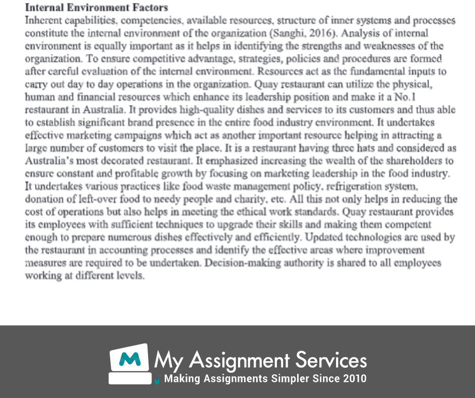 business environment assignment sample 5