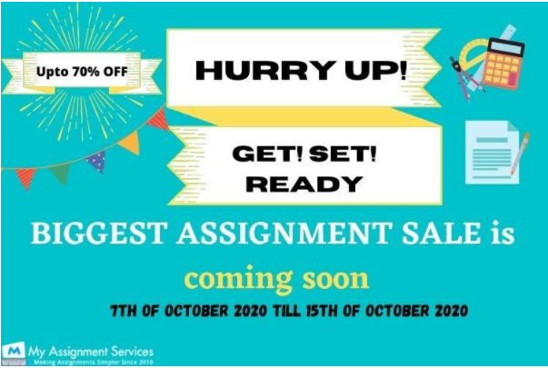 get ready for biggest assignment sale