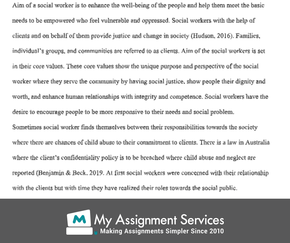 aim of social worker