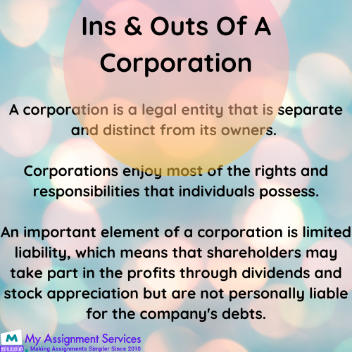Corporation Law homework Help online