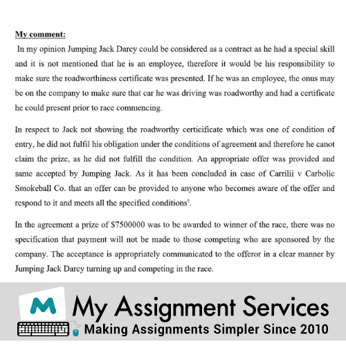 contract law essay conclusion