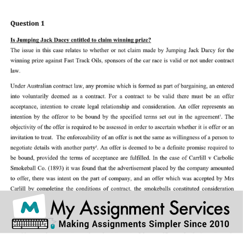 contract law essay help
