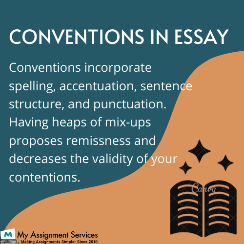Conventions in essay