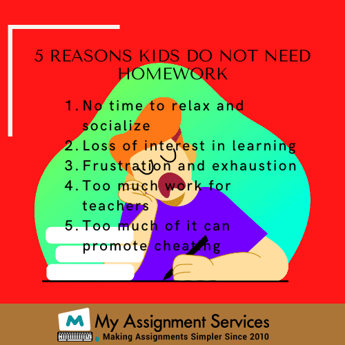 Reasons kids don't need homework