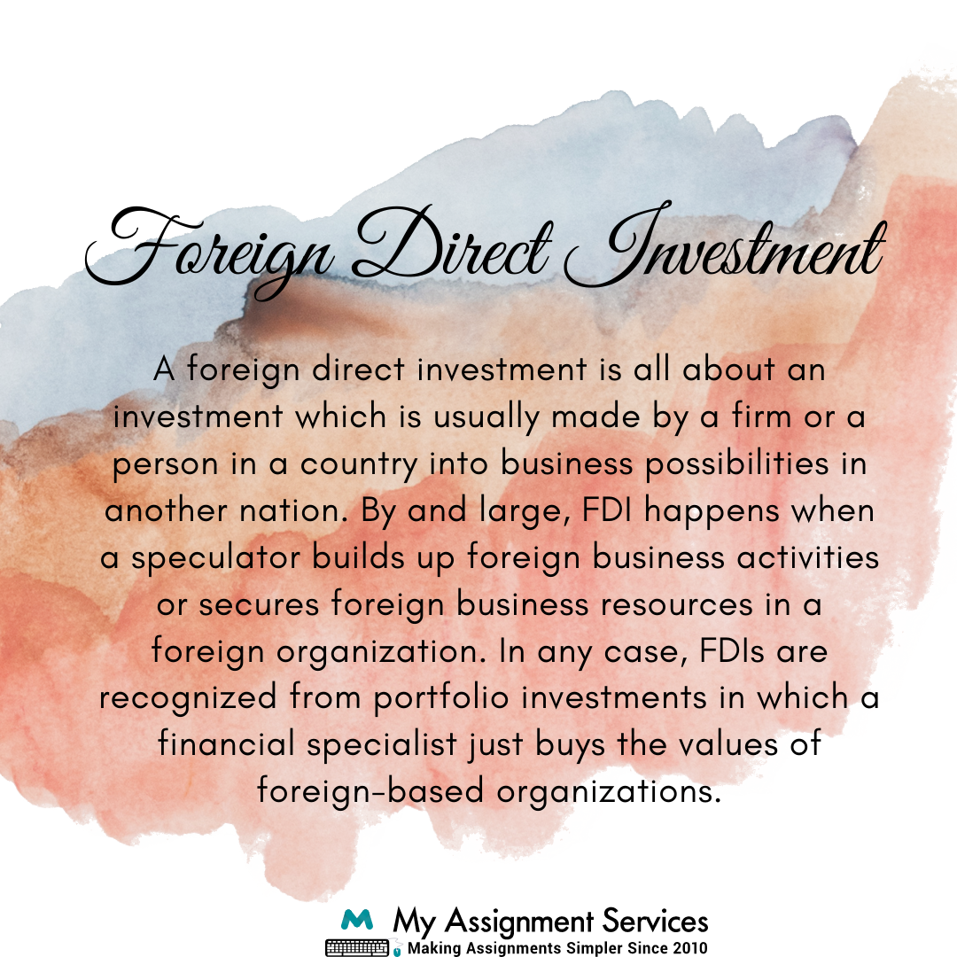 foreign direct investment
