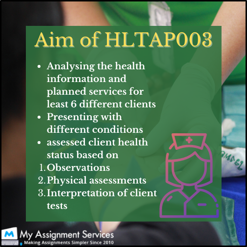 Aim of HLTAP003