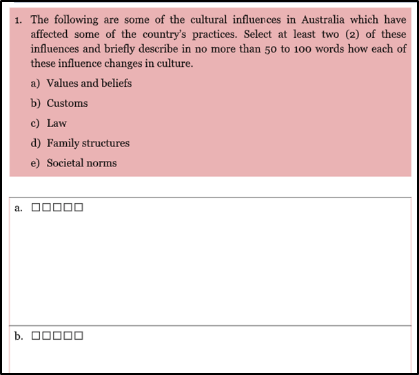 CHCEDS001 questions 1