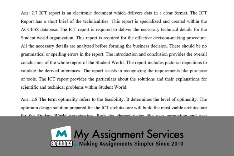 ICT Report - Internet Technologies