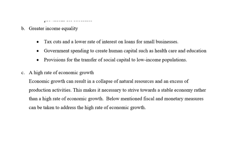  Greater income equality - business economics