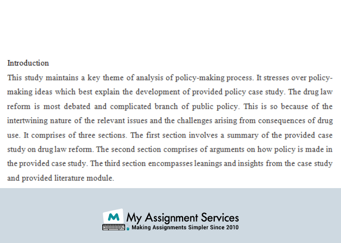 Policy analysis  assignment help 
