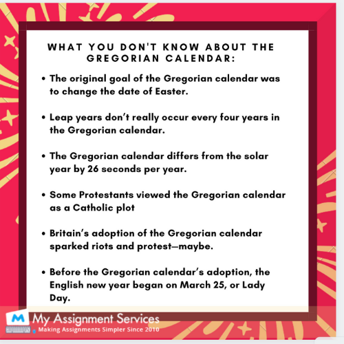 Gregorian calendar