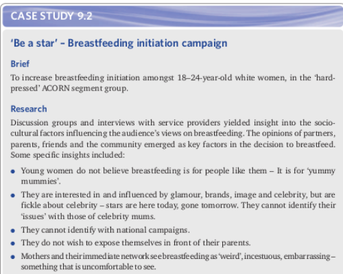 Breastfeeding initiation campaign