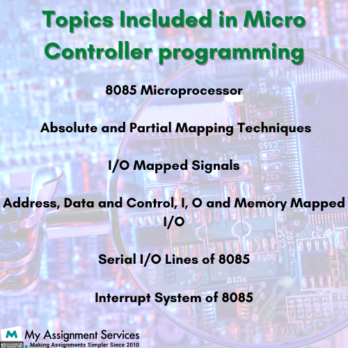 Topics included in MicroController Programming Assignment Help