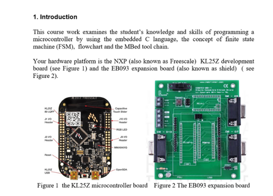 Introduction to MicroController Programming Assignment Sample