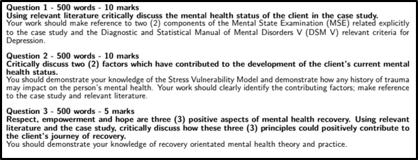 promoting mental health and wellbeing 401017 question