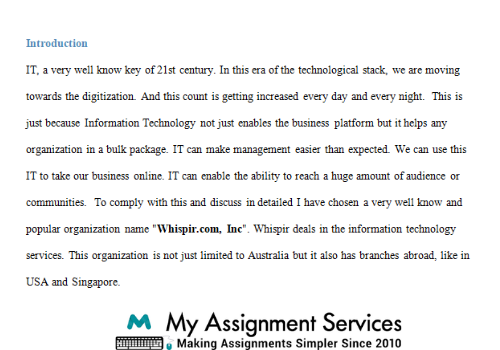 IT Infrastructure Management Assignment Sample