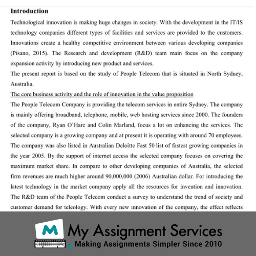 technology and innovation management assignment sample 2
