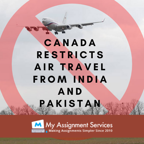Canada Restricts Air Travel from India