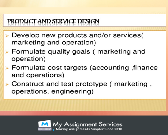 Product and Service Design 1