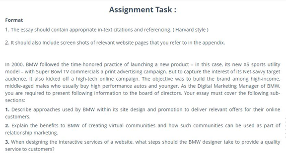 Relationship Marketing Assignment task