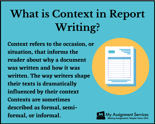 What is Context in Report Writing