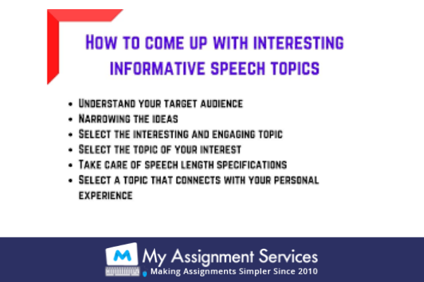 personal experience speech ideas