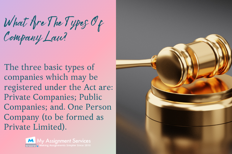 types of company law