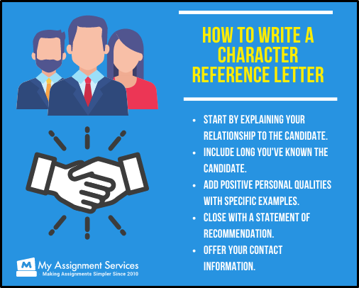 Write character reference letter