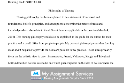 Explanation of nursing philosophy