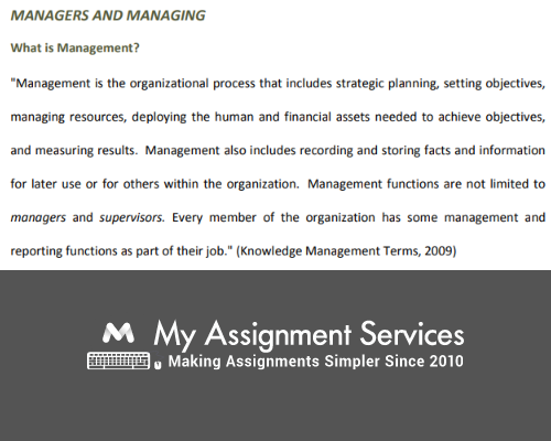 managers and managing