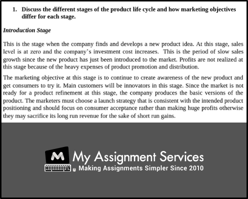 Product Life Cycle sample introduction