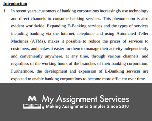 How To Write An Error-Less Assignment That Covers The Concept Of E-Banking Information Technology
