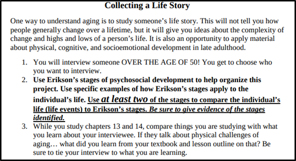 Collecting a life story