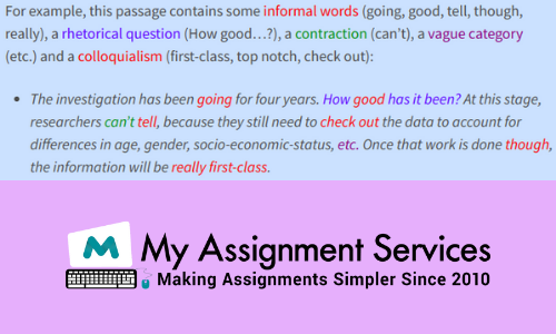 Features of Academic Writing Example