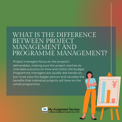 what is the difference between project management and programme management