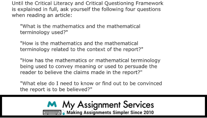 Homework Sample on Mathematical Technologies