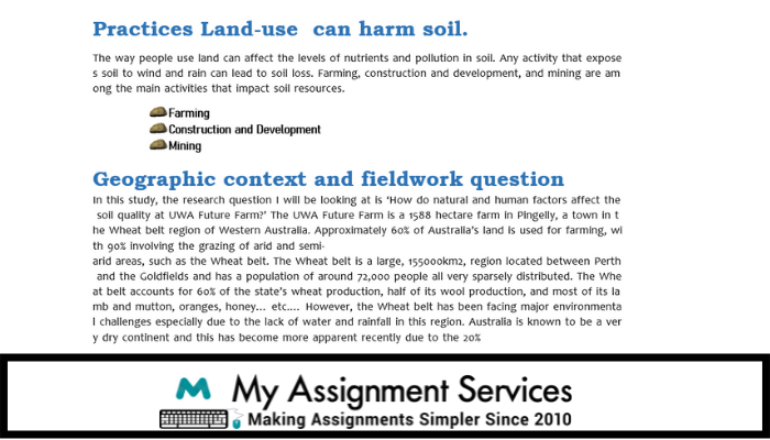 Geography Assignment Samples in the UK at my assignment services