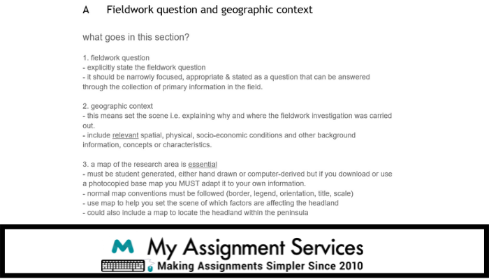 Geography Assignment Samples