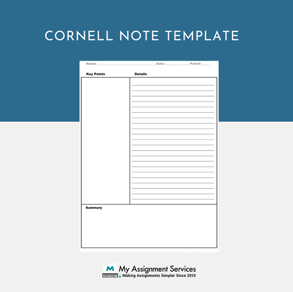 Cornell note template