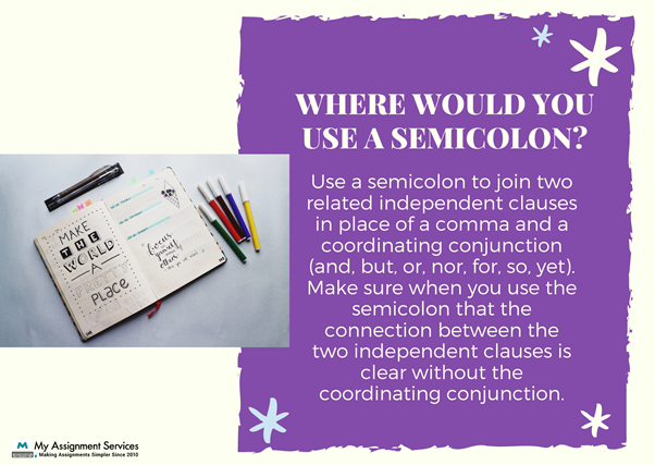 Semicolon Use