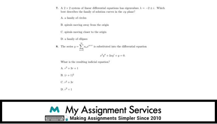 Differential Equations Examples